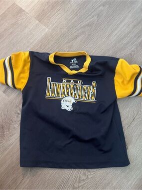 Nau Kids Navy and Gold Lumberjacks Short-Sleeve Jersey